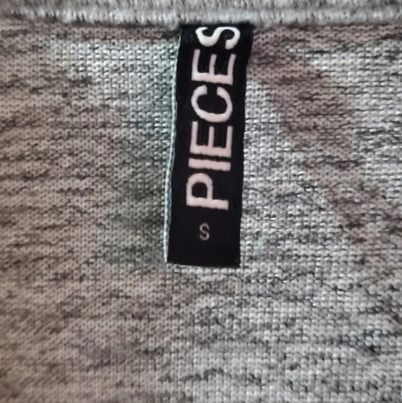 PIECES size S grey cardigan supersoft 8/10 uk approx - Picture 3 of 5